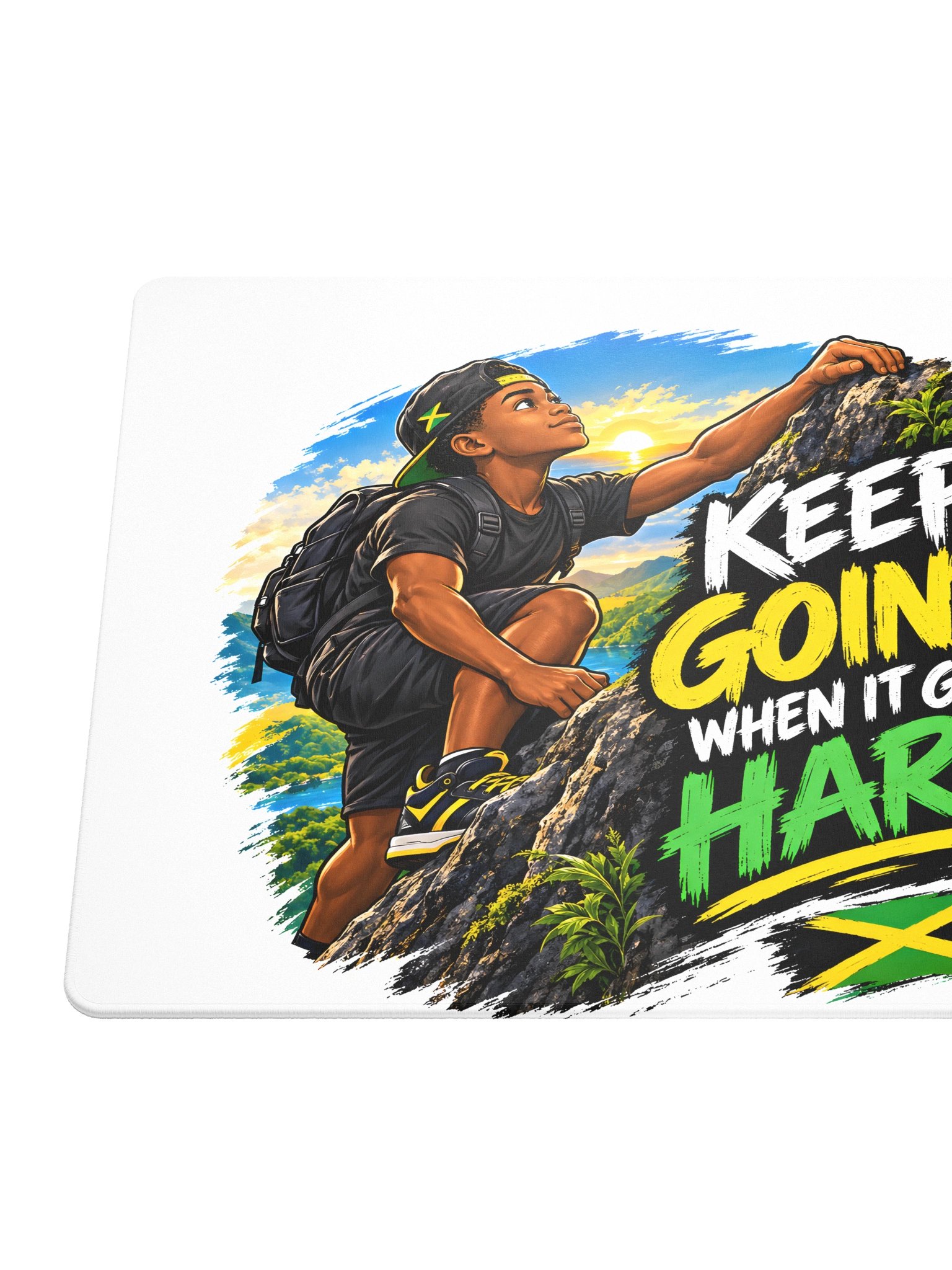 Keep Going Rock Climbing Gaming Mouse Pad product image (7)
