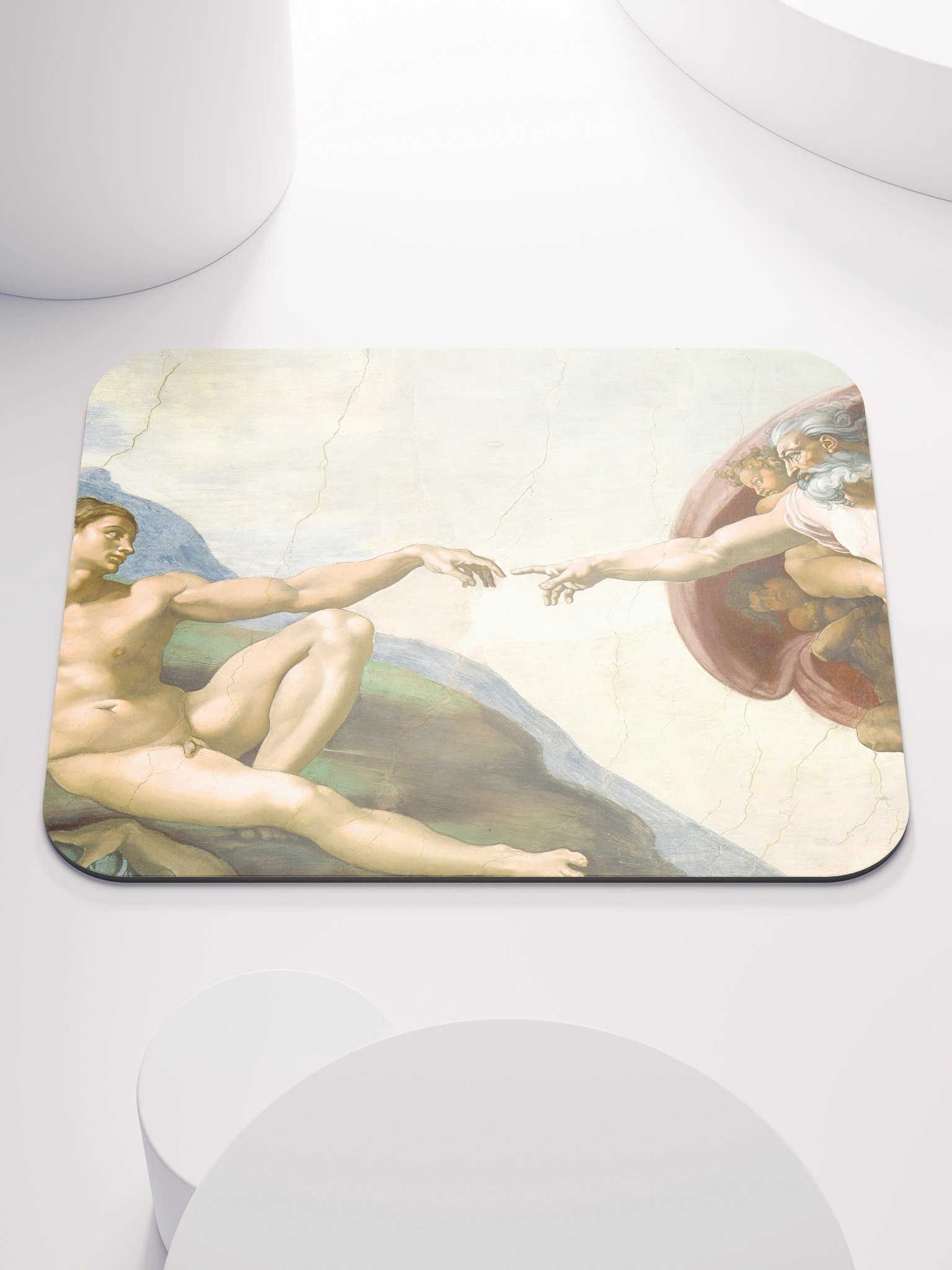 Michelangelo – The Creation of Adam (Sistine Chapel) Mouse Pad product image (1)