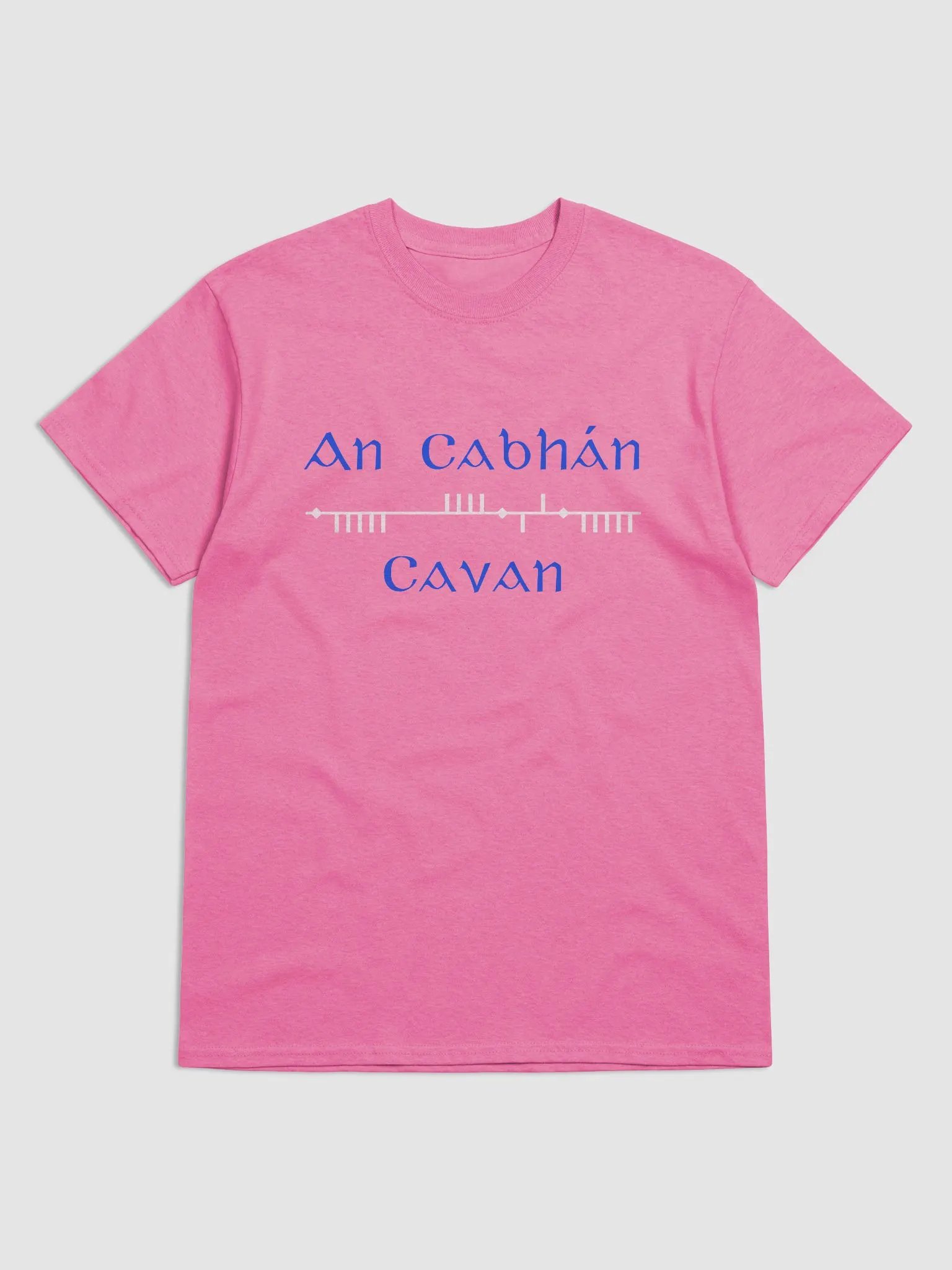 Cavan/An Cabhán Scholastic Style Ogham printed T-shirt product image (1)