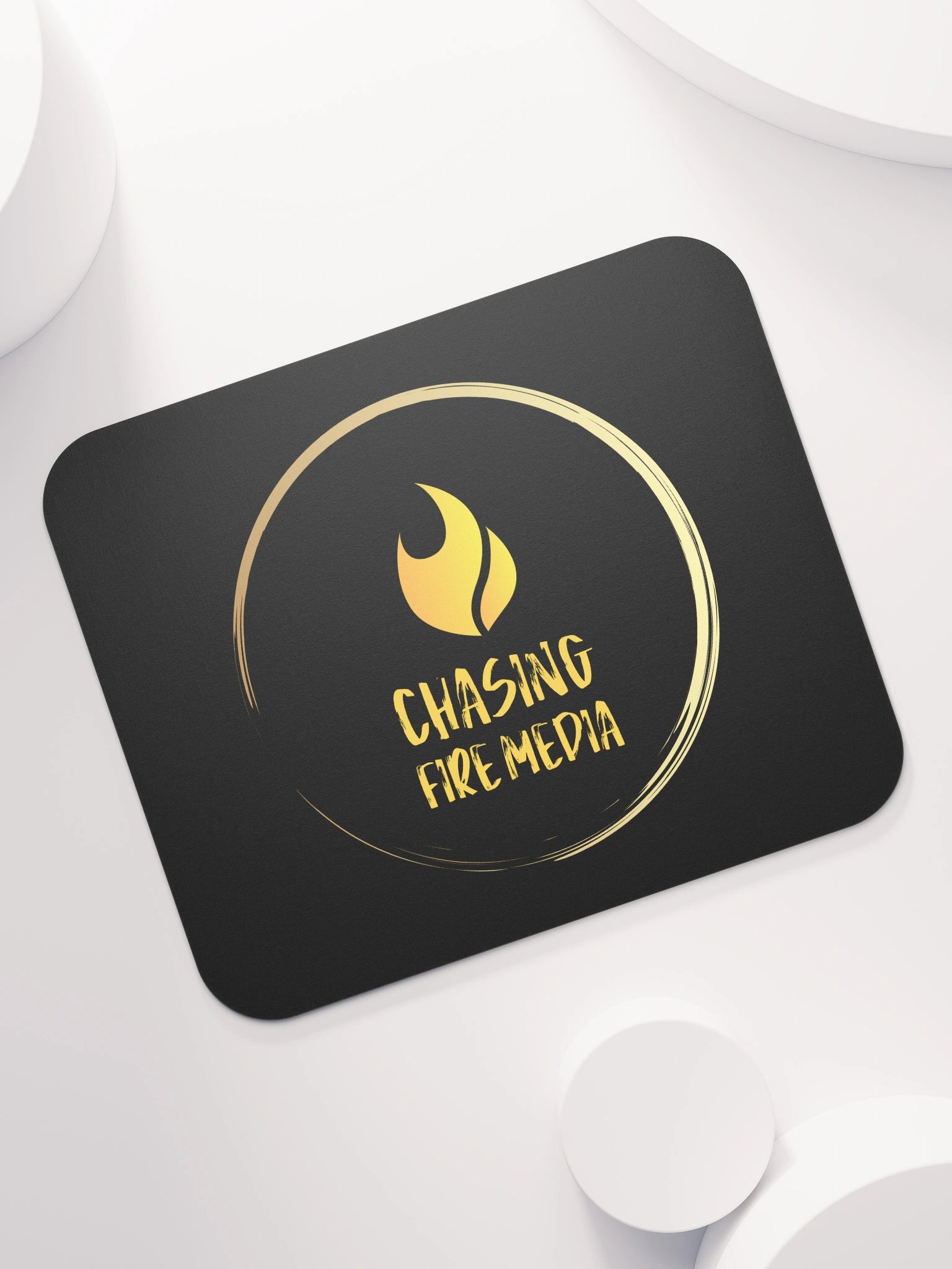 Chasing Fire GOLD FLAME Logo Mouse Pad product image (7)