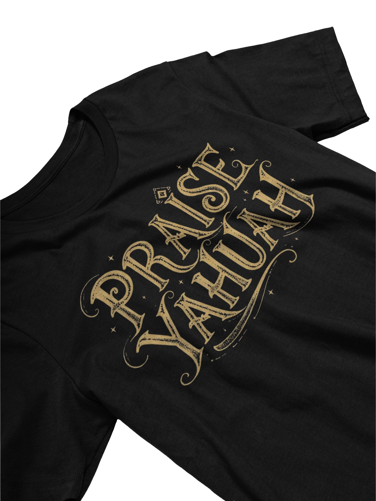 PRAISE YAHUAH Graphic Art T-Shirt | Sacred Name Hebrew Faith Apparel | Premium Unisex Tee product image (3)