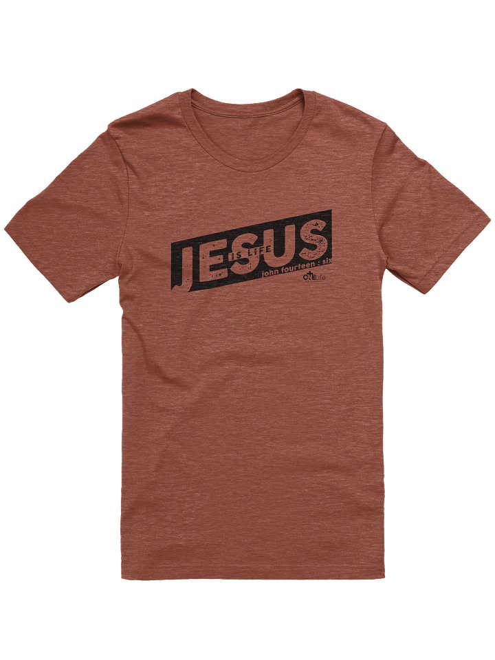 'Jesus is Life' Unisex Tee | Black Print product image (3)