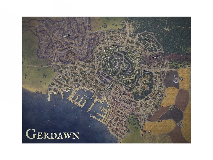 Gerdawn Map Poster product image (1)