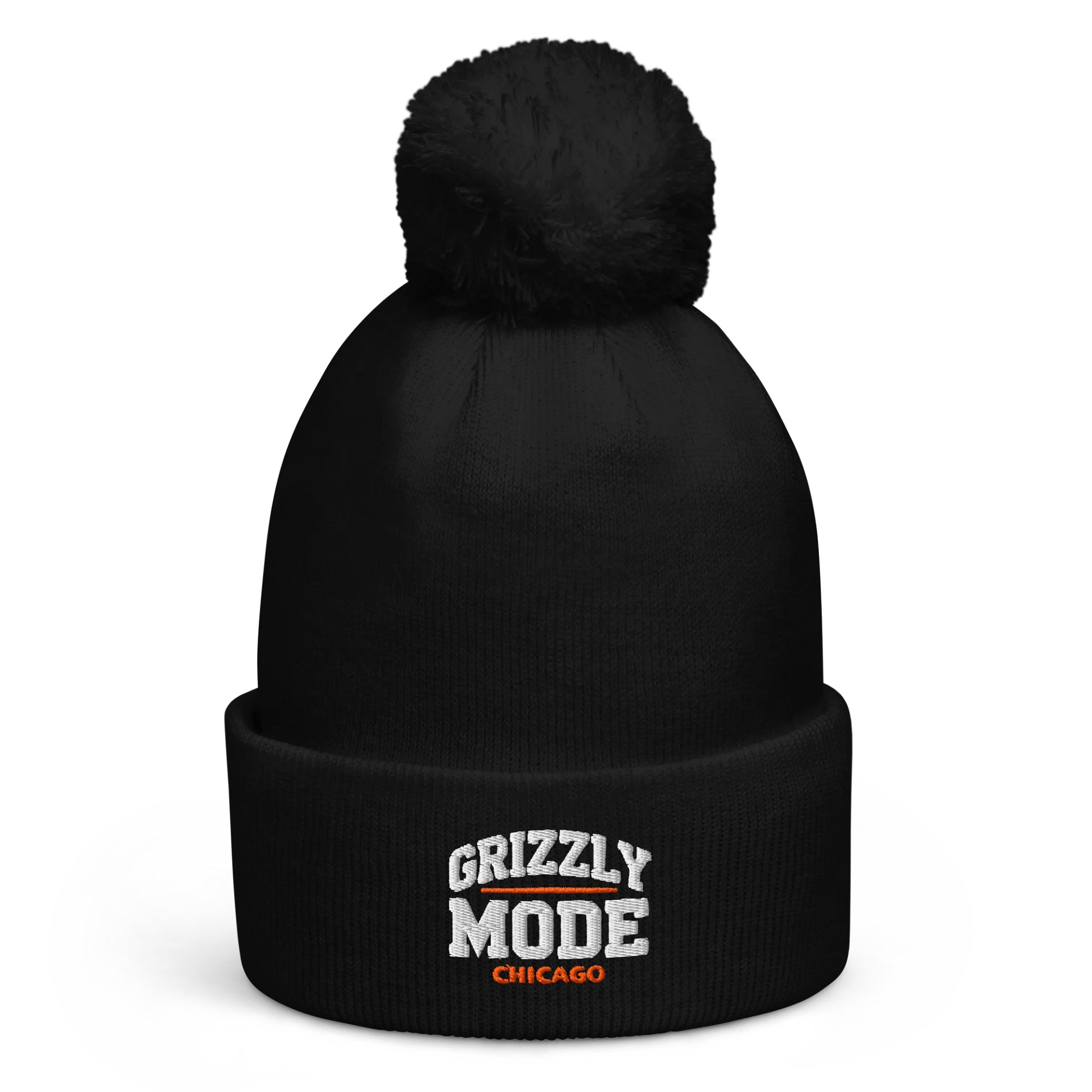 Grizzly Mode™ Chicago Pom-Pom Beanie | Chicago | Football | Home Locker product image (1)