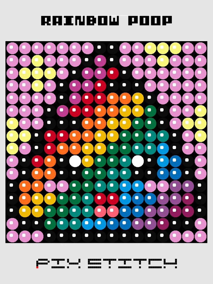 Rainbow Poop Pixel Art product image (1)