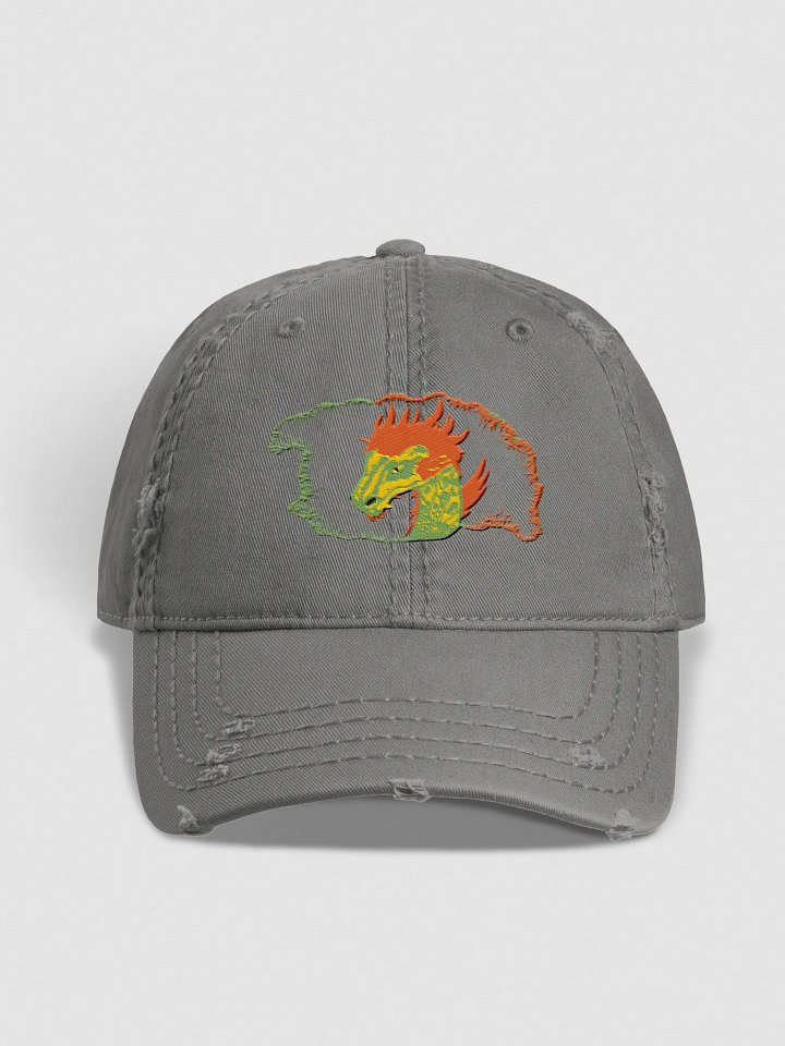 Dragon's Fire Distressed Dad Hat product image (1)