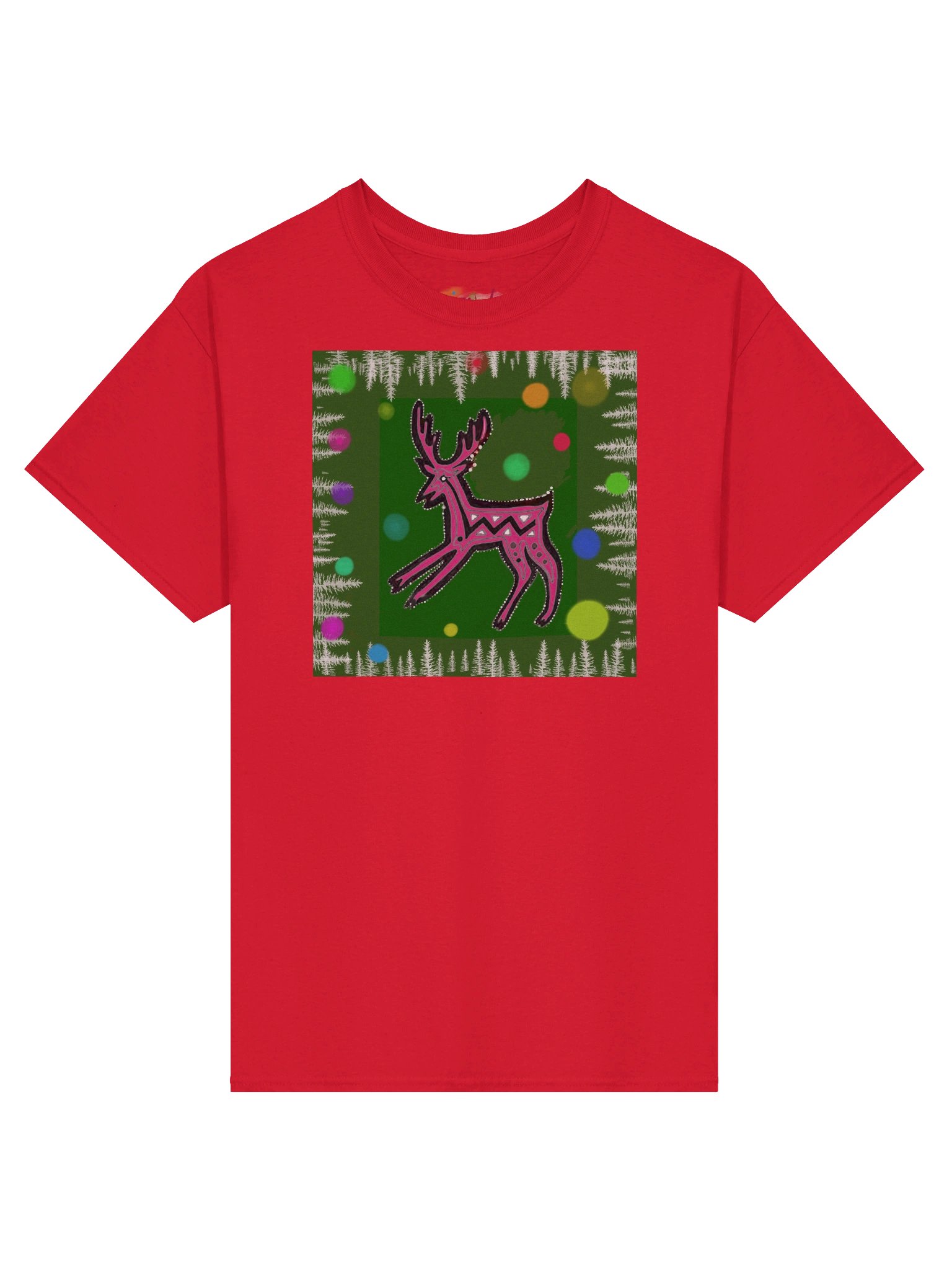 ArtyWear Tee of the Month - Dec '25 'Happy Holiday Deer' product image (1)