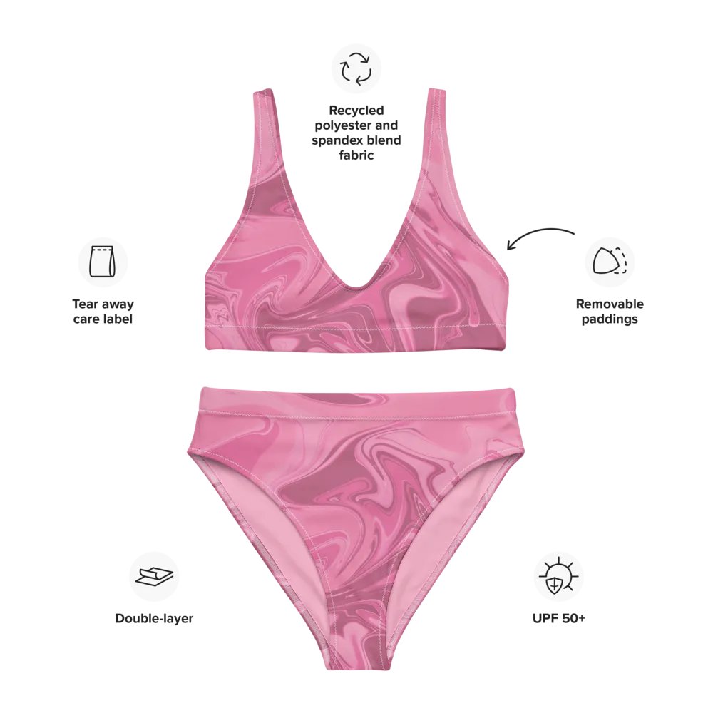 Cute Swirl Recycled High Waisted Bikini product image (3)