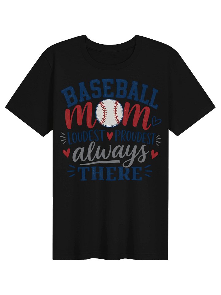 Baseball Mom Heart Tee - Adult product image (3)