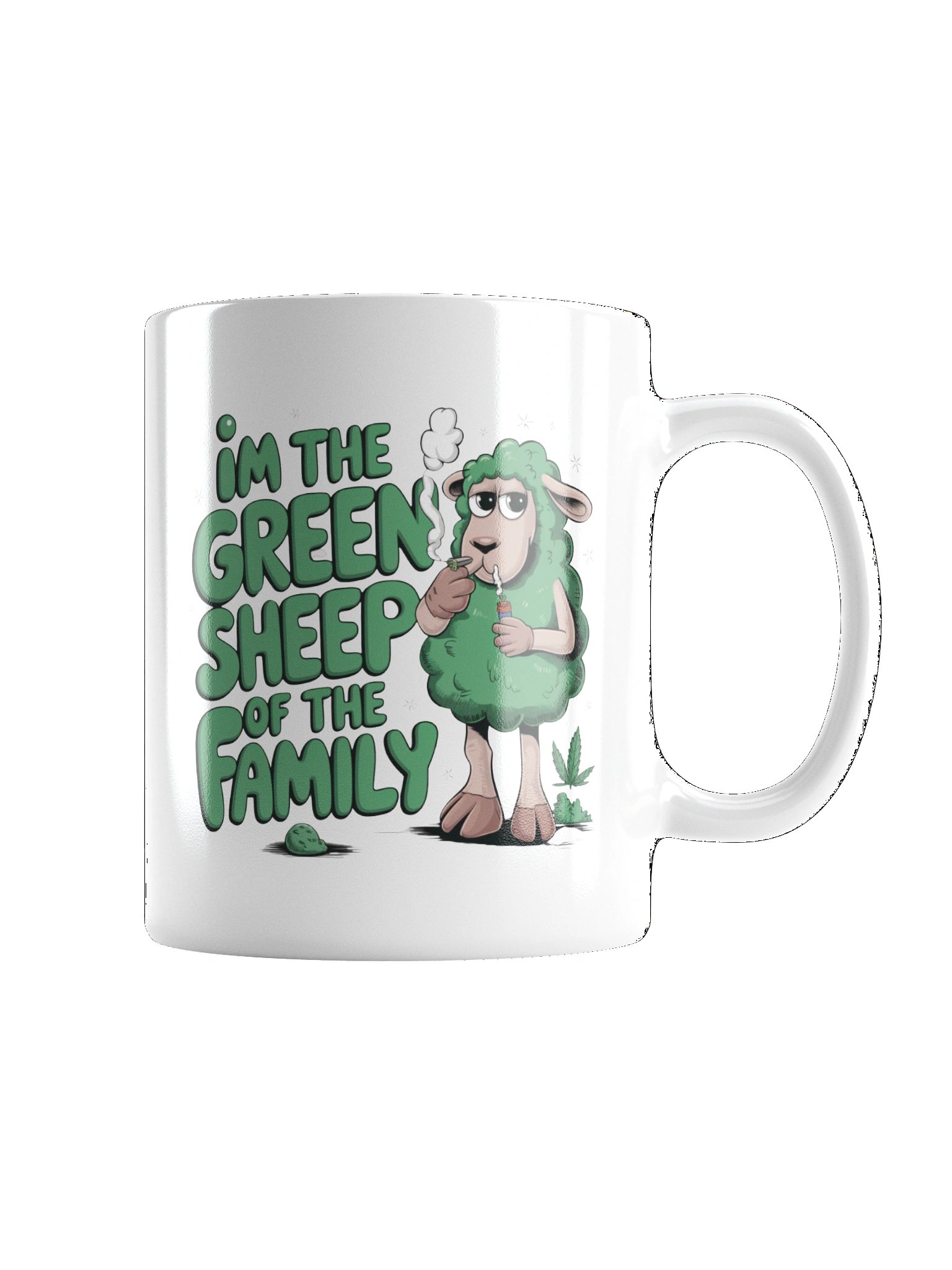 Green Sheep Family Mug product image (9)