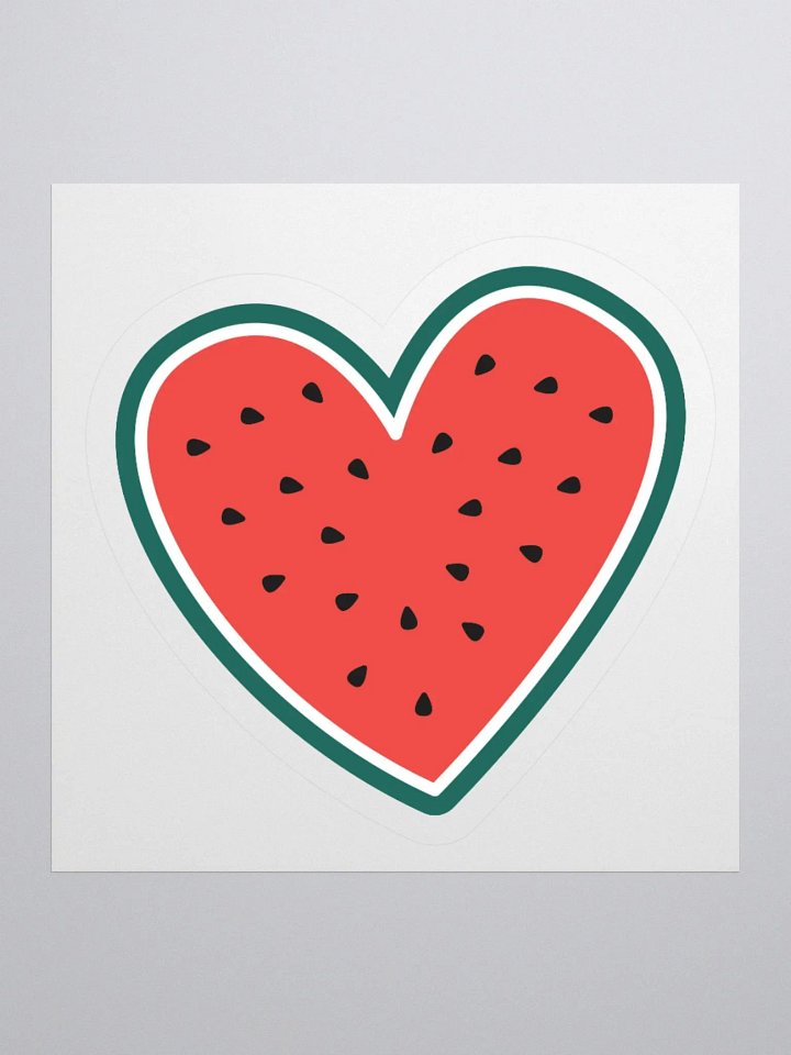 Watermelon Heart Sticker product image (1)
