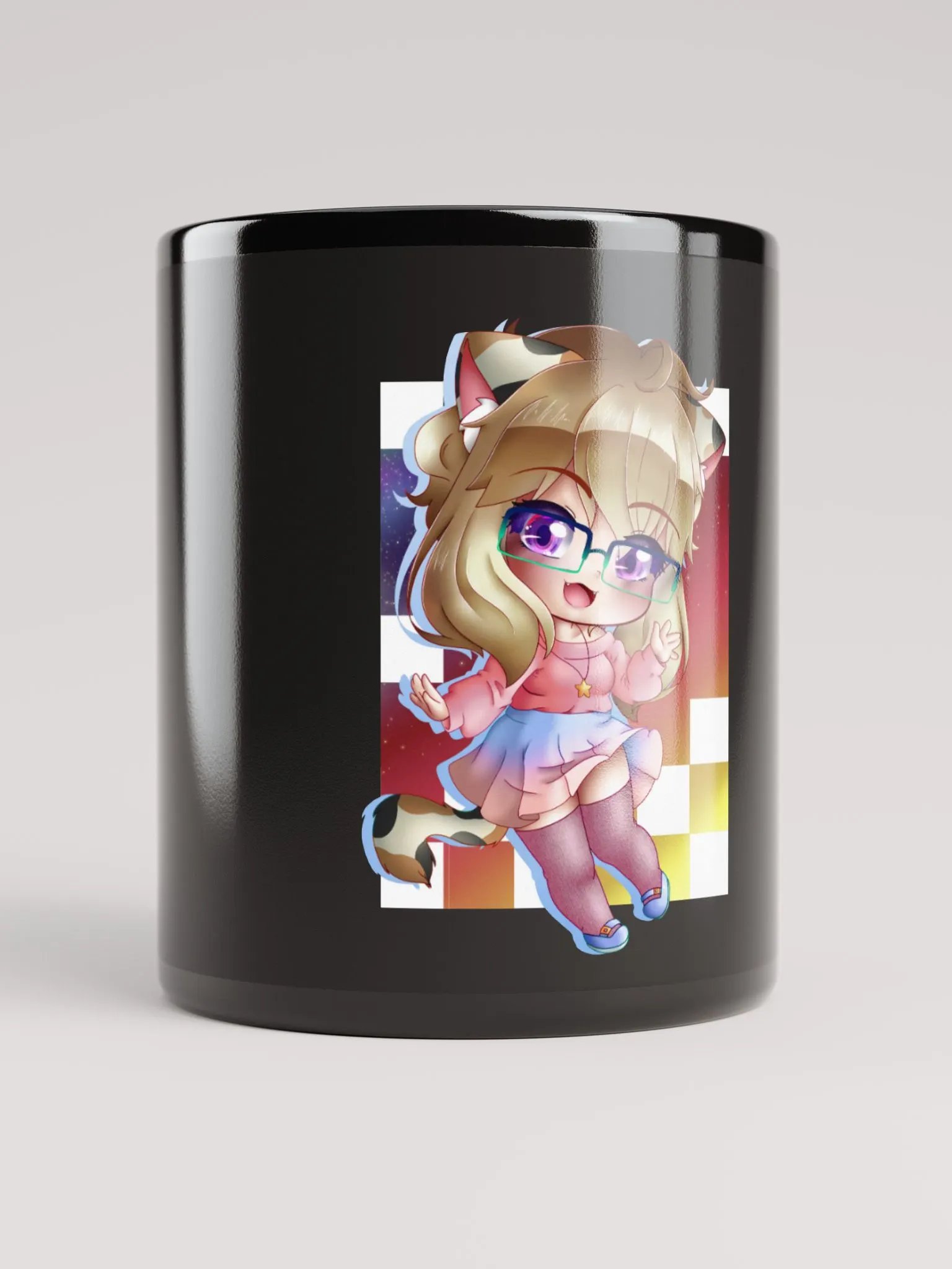 Pink Star Mug - Black product image (9)