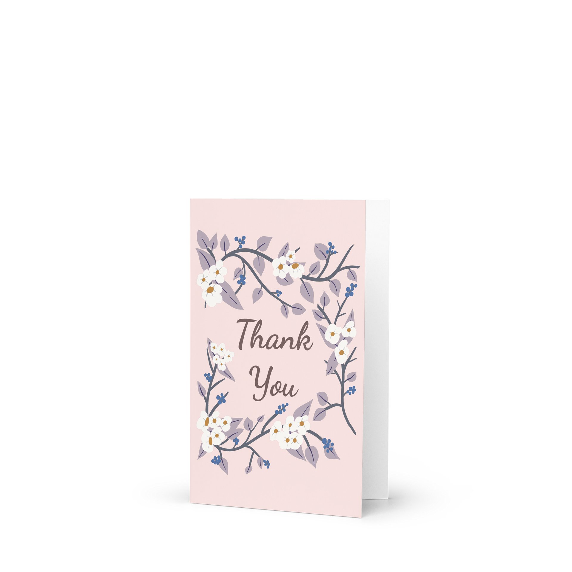 Thank You Botanical Garland | Alabaster & Dusty Lavender on Blush product image (1)