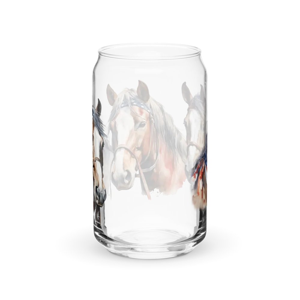 Patriotic Horses Can-Shaped Glass product image (4)