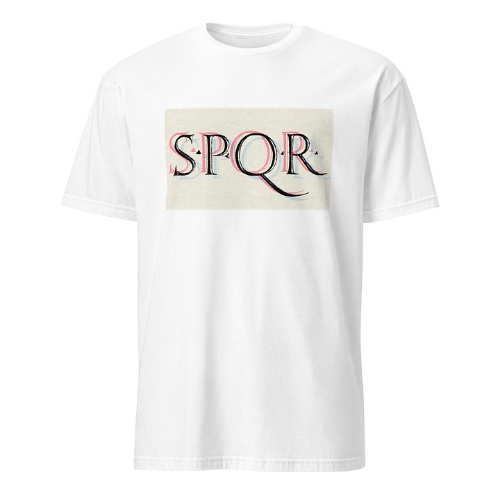 SPQR Roman Senatus Populus Que Romanus, White T-Shirt product image (1)