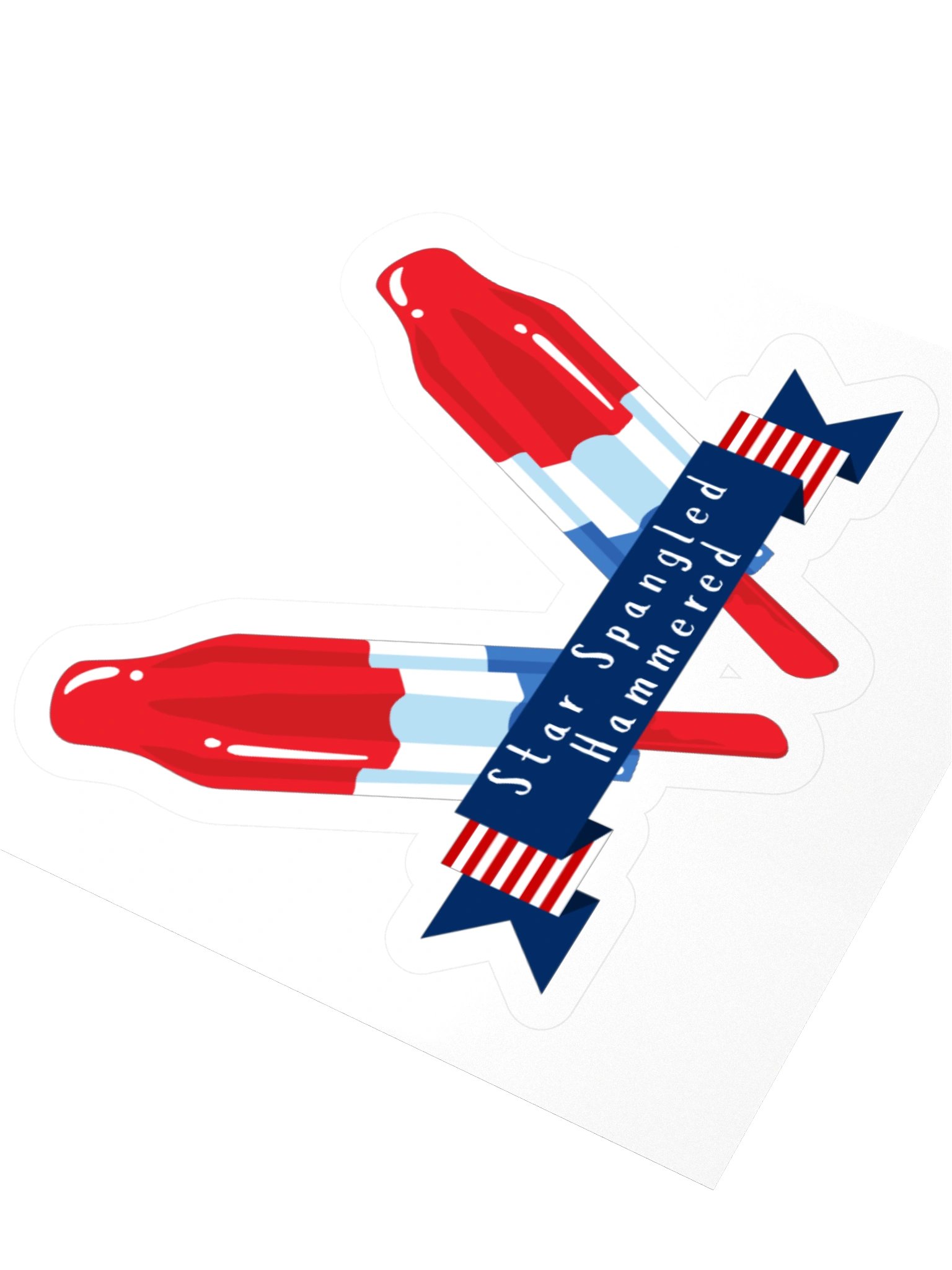 Star Spangled Hammered Firework Sticker product image (8)