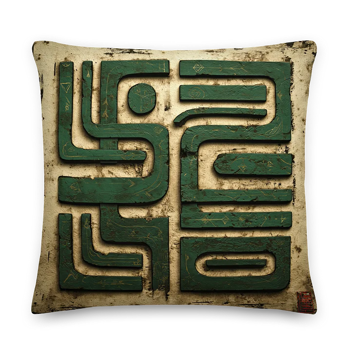 Silent Ridge Ronin – Painterly Samurai Landscape Cushion Cover product image (2)