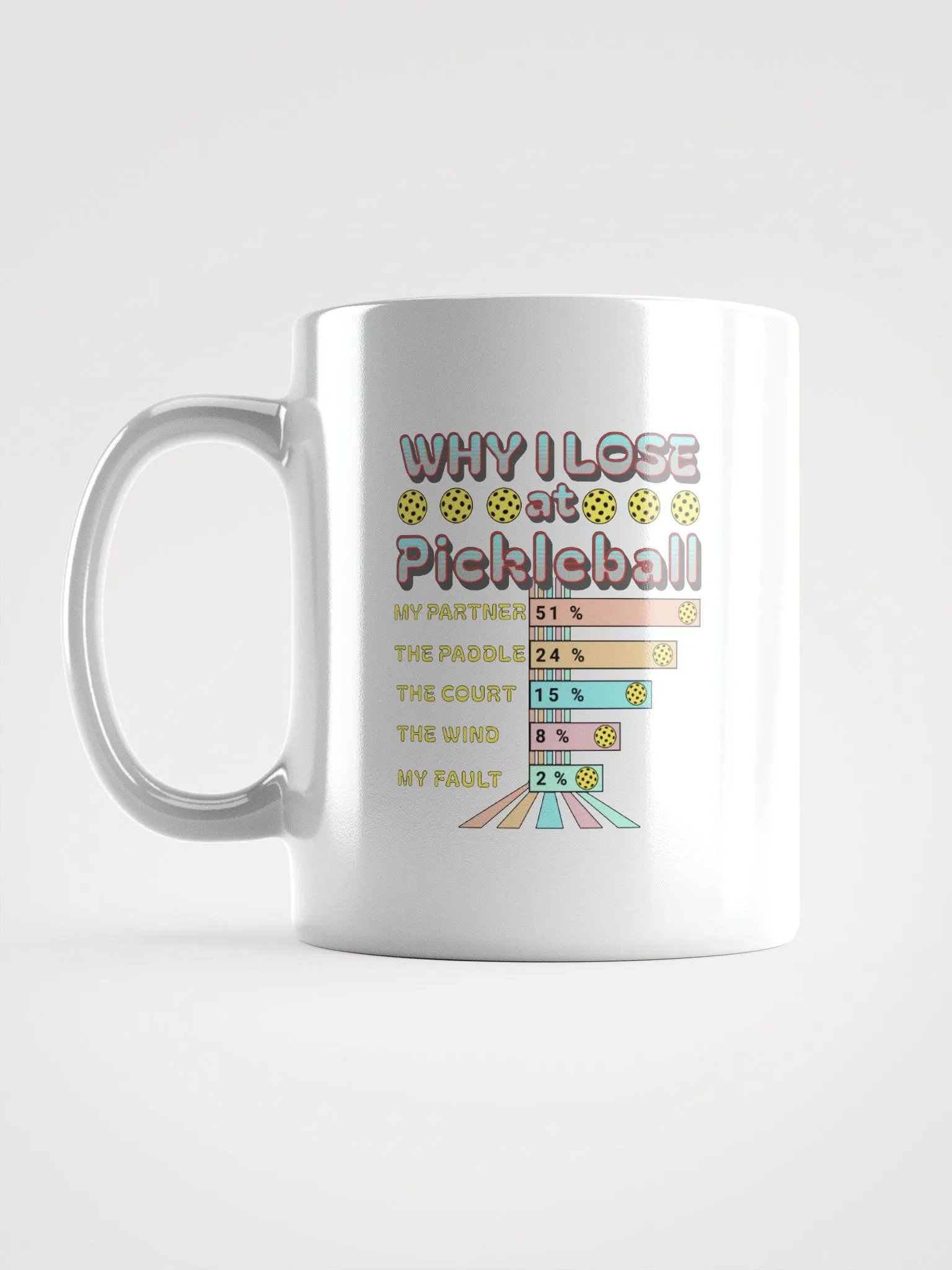 Why I Lose At Pickleball Mug product image (1)