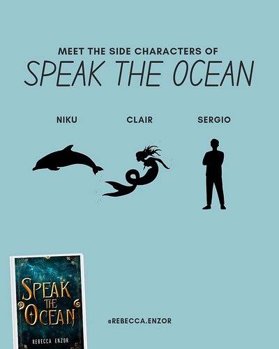 Meet the side characters of Speak The Ocean!

Niku is Erie's dolphin guard with big 