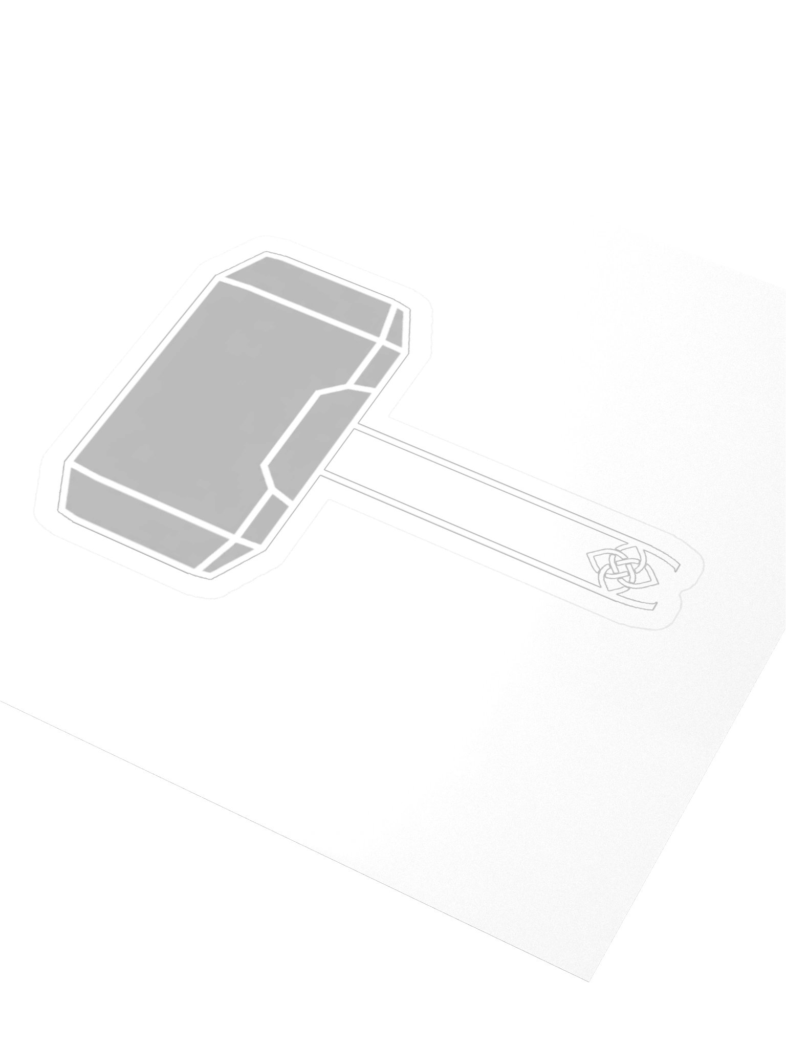 Minimal Mjolnir Sticker product image (9)