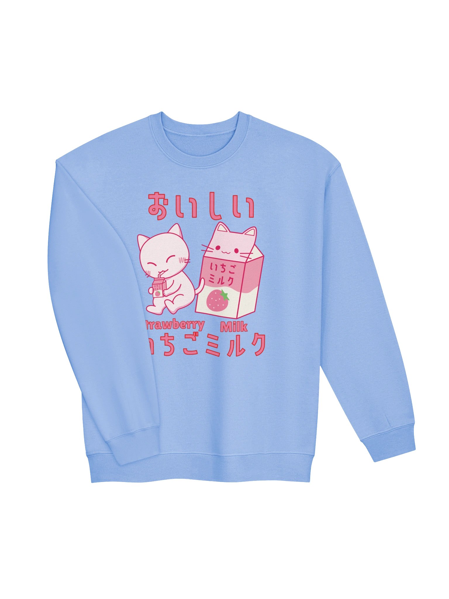 Strawberry Milk Cat - Unisex Adult Sweatshirt product image (2)