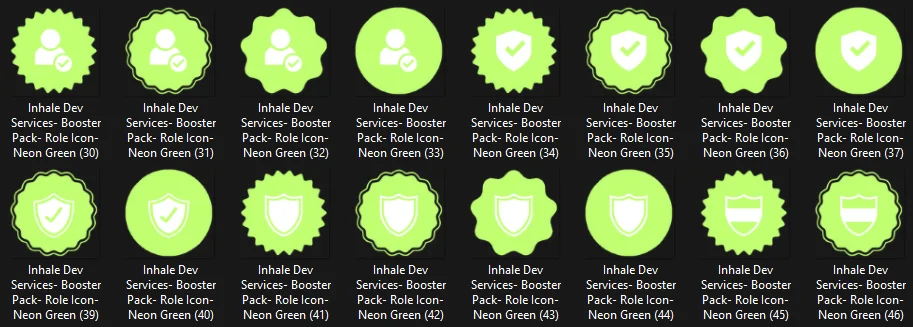 Super Huge GREEN Role Icon Pack product image (2)