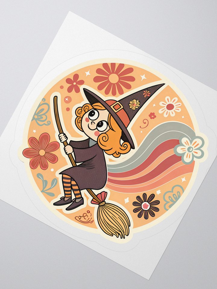 Cute Groovy Witch Sticker product image (5)