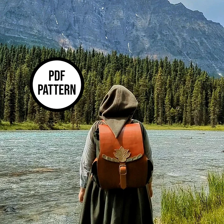 Hobbit Backpack PDF Pattern for Leatherwork product image (2)