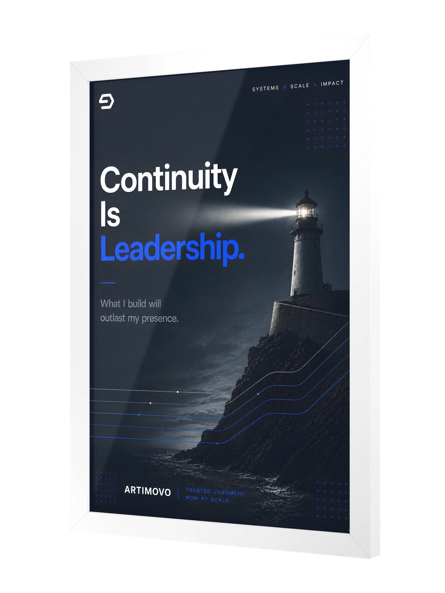 Continuity Is Leadership — Framed Leadership Print product image (10)