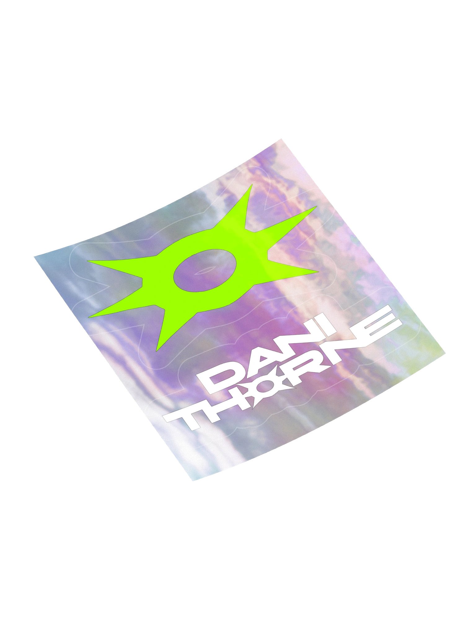 Dani Thorne logo sticker with holographic outline product image (12)