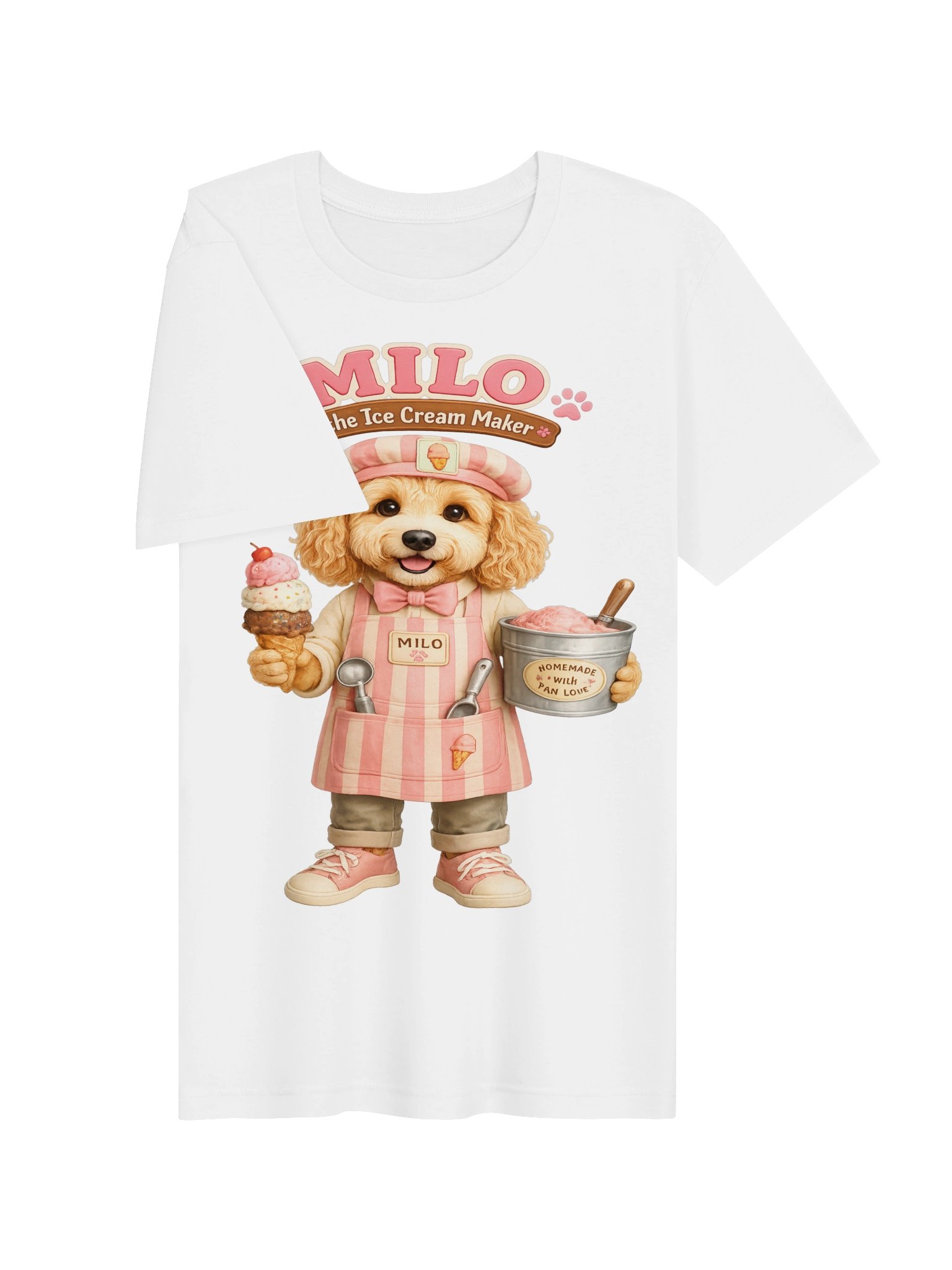 Milo the Ice Cream Maker Adult Tee product image (26)