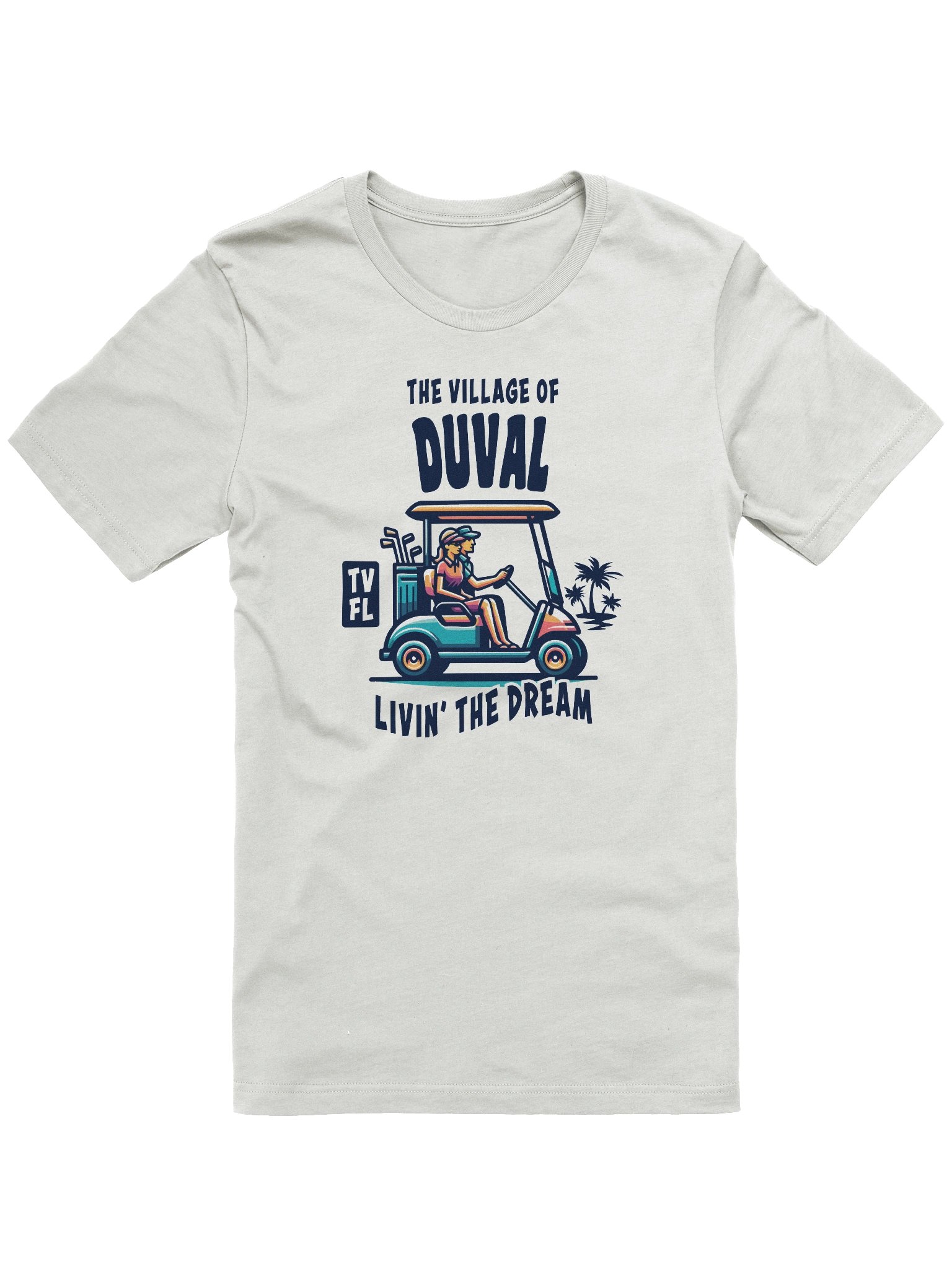 The Village of Duval TV FL Golf Cart Design T-Shirt product image (2)
