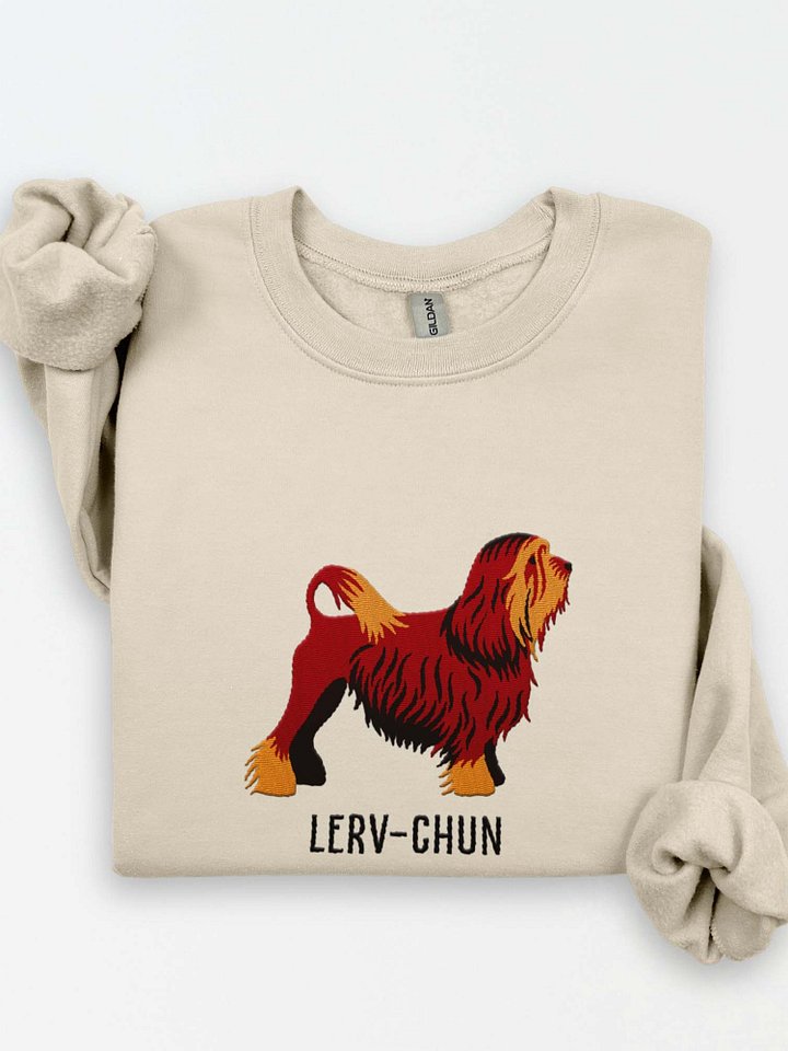 Lerv-Chun Sweatshirt (Embroidered) of a Löwchen(Chocolate) product image (1)