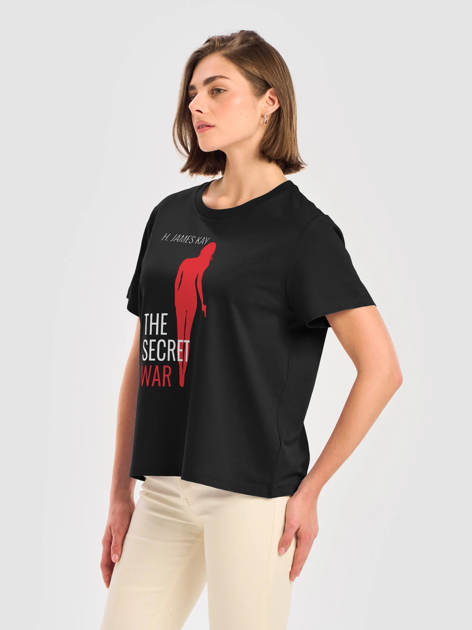 The Secret War Book Cover Ladies Tee Shirt product image (8)