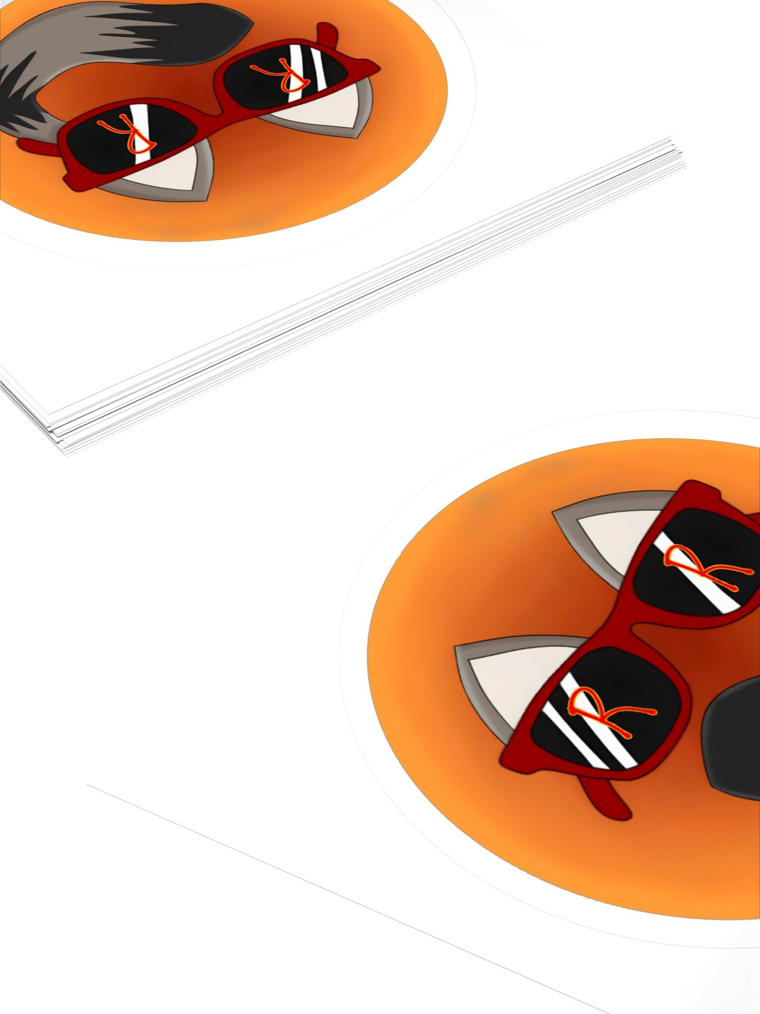 RespawnRaccoon Logo Kiss Cut Sticker product image (4)