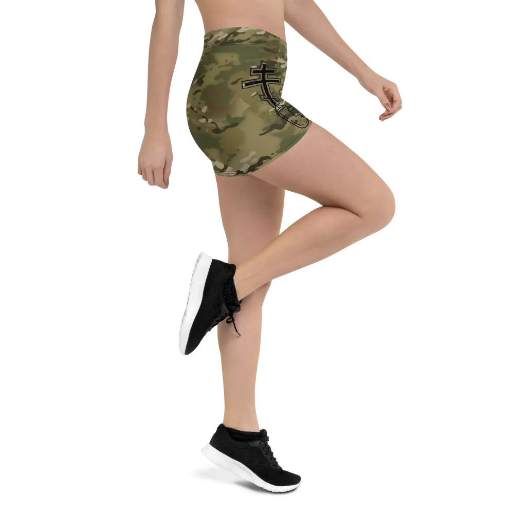 Faithful Camo: Proverb 3:25 Compression Shorts - Multicam product image (12)
