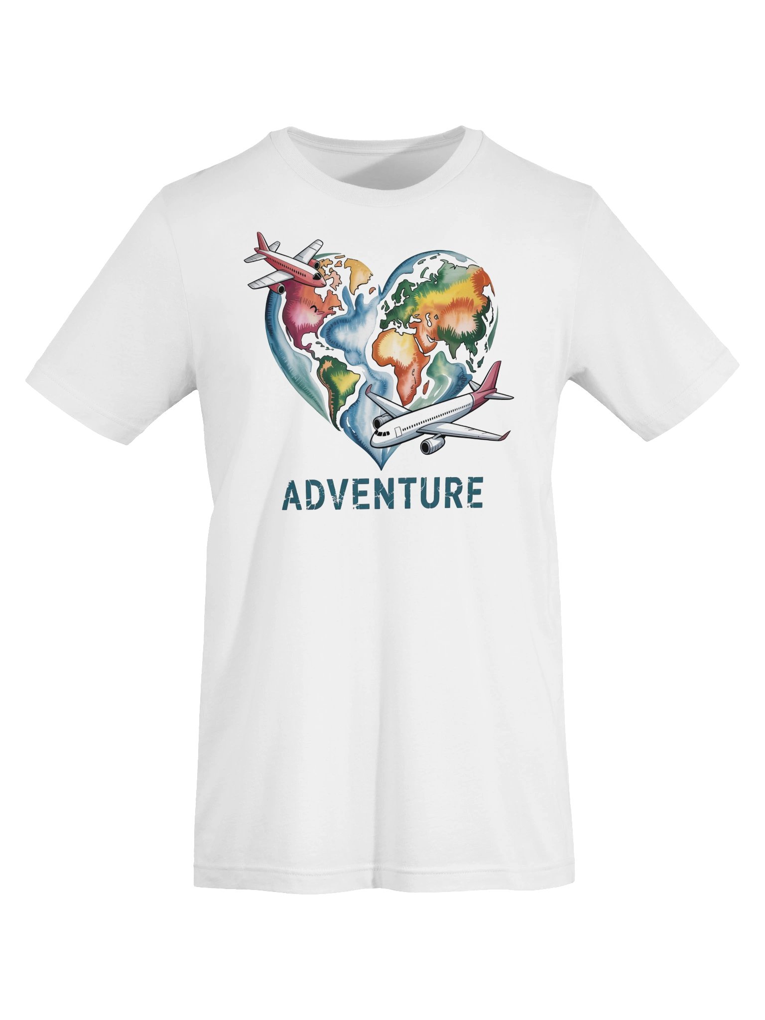Adventure Awaits World Travel T-Shirt | Wanderlust Globe Tee product image (5)