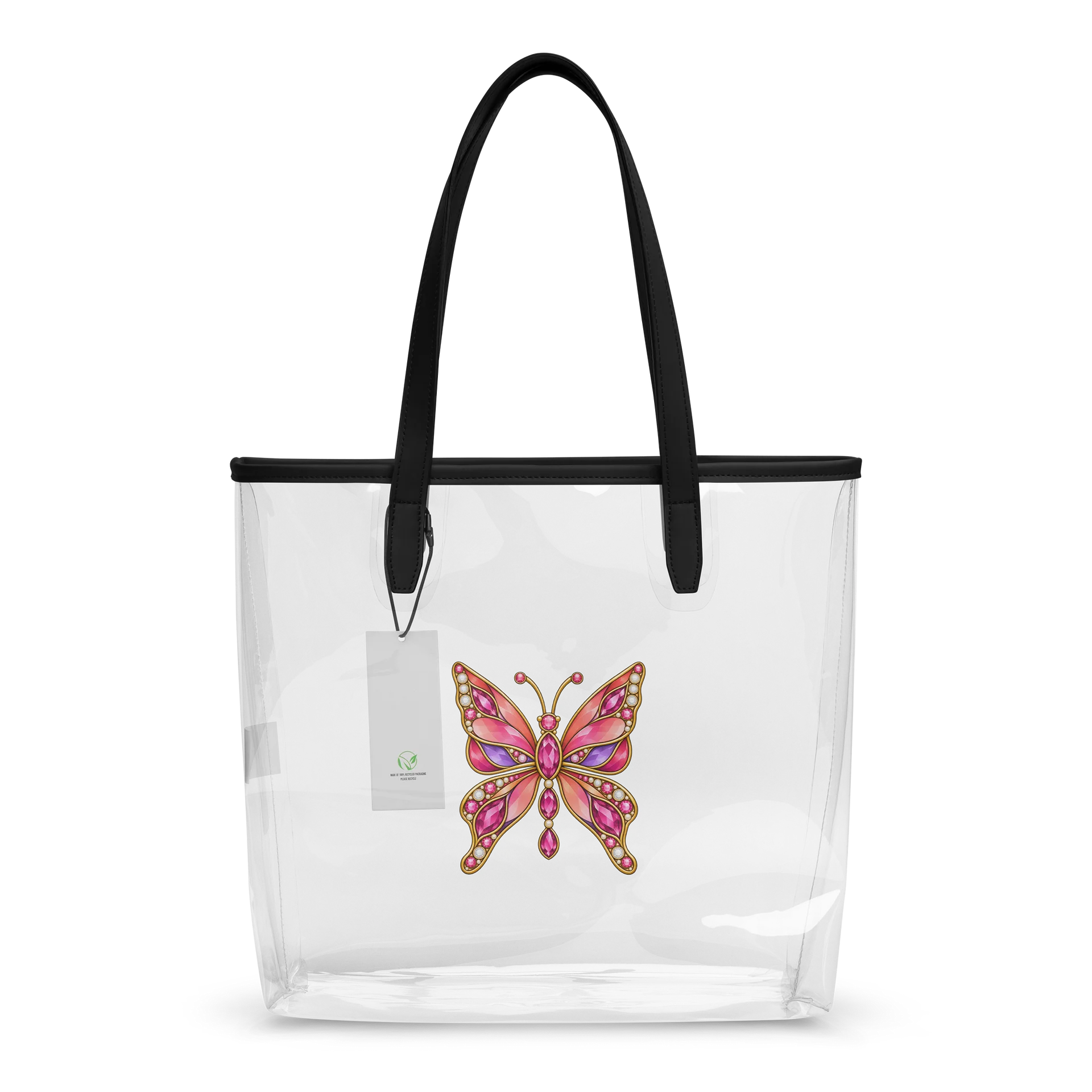 Butterfly Brooch Design Clear Tote Bag product image (2)