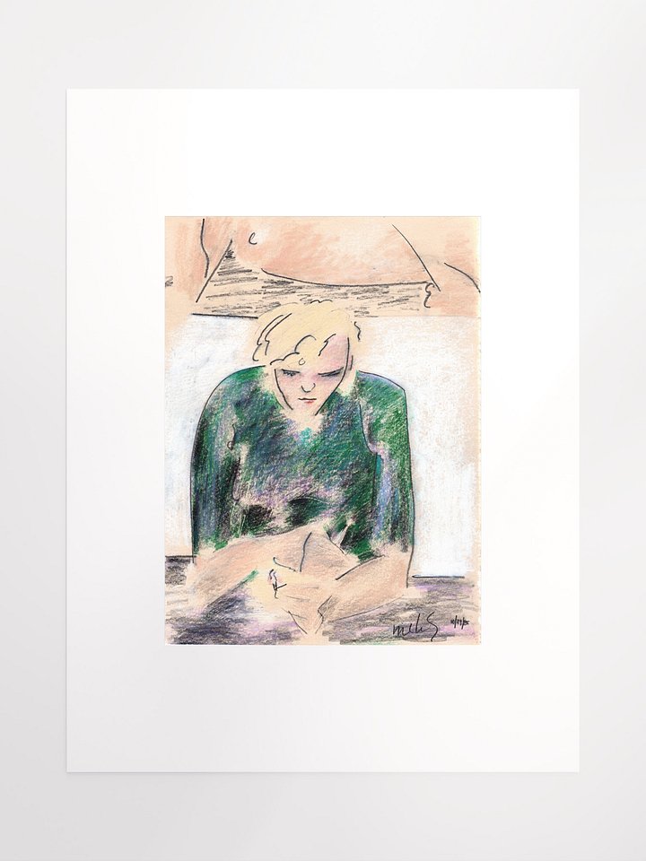 Woman Smoking 10.29.85 print product image (2)
