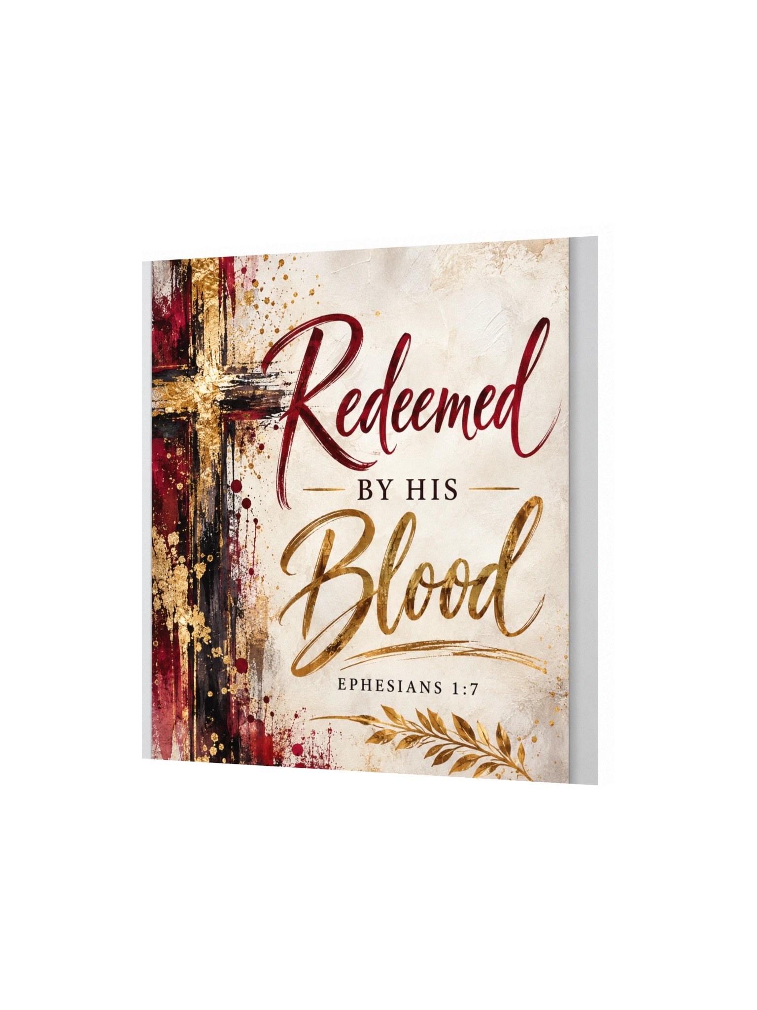 Redeemed by His Blood - Ephesians 1:7 Christian Poster product image (2)