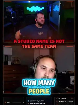 When we say we want the old studio back, how many of those people are actually still there? From This Week at Shrouded episode 167 with agreener and Wrecked. #ThisWeekAtShrouded #SGC #Gaming #Shorts