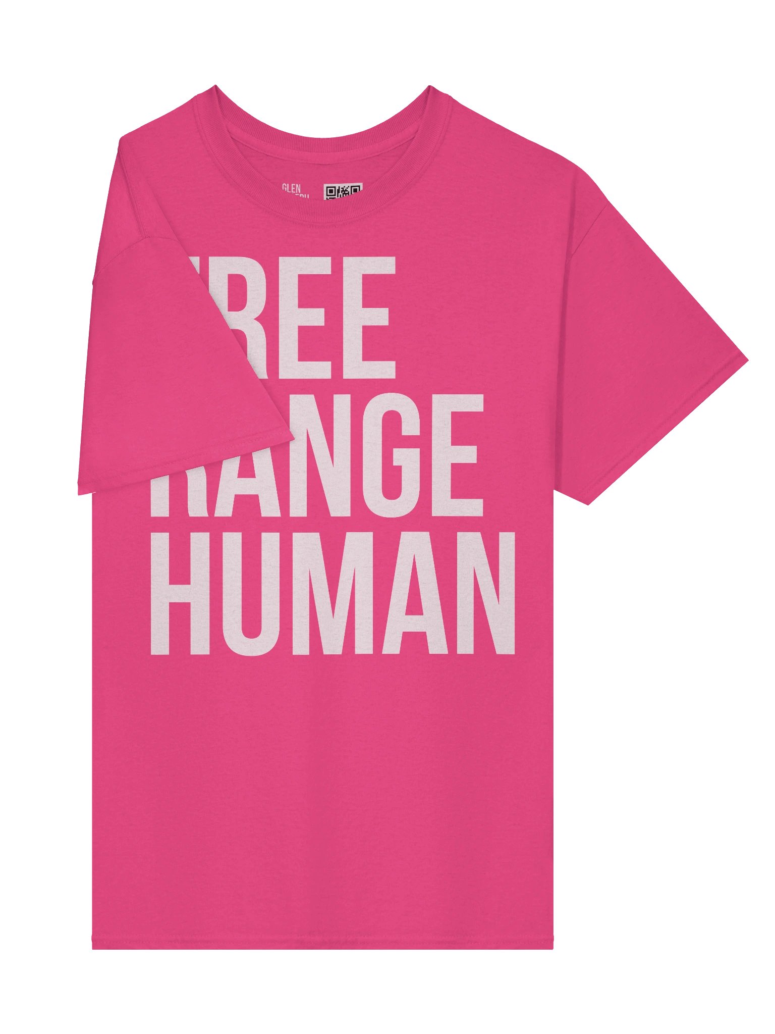 Free Range Human T-Shirt (White Print) product image (4)