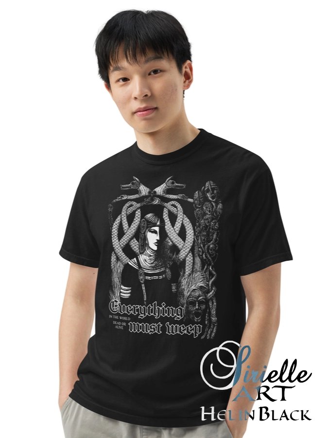 Everything Must Weep · Hel in Black · Relaxed Fit Comfort Colors Heavy Weight T-Shirt product image (1)