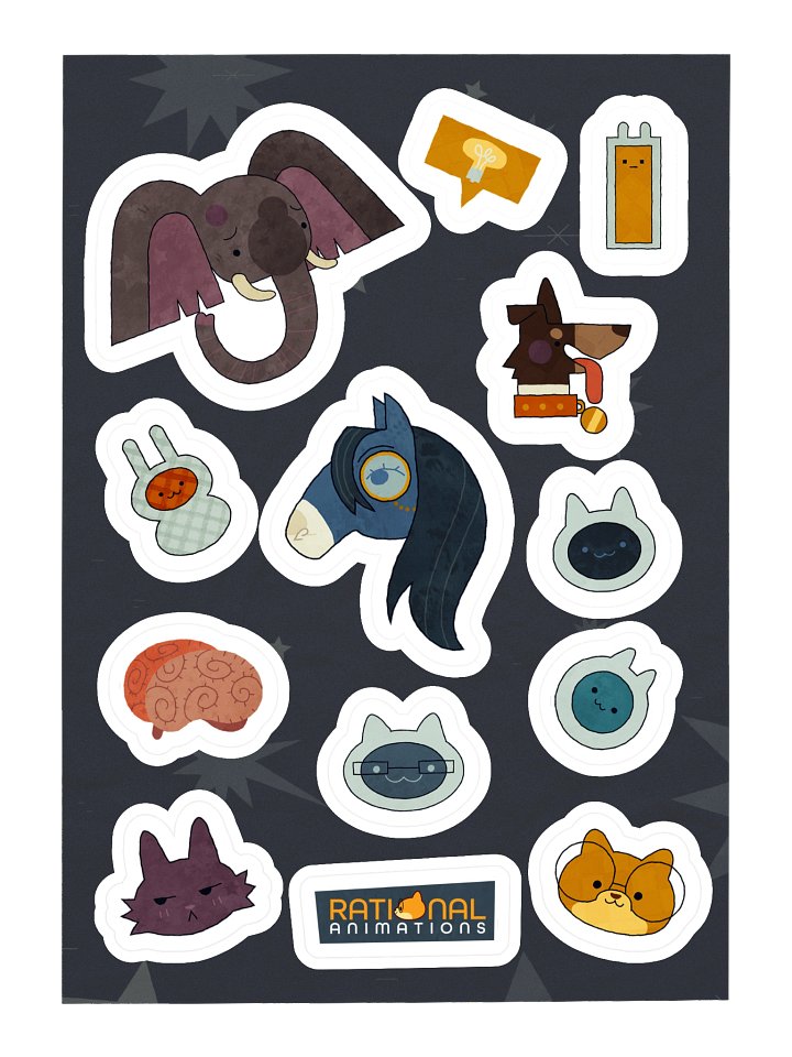 AI & Animal Minds Sticker Sheet product image (1)