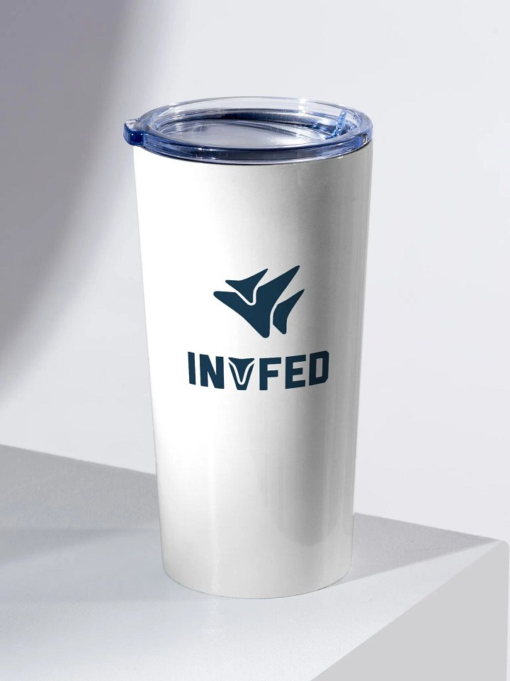 20oz Stainless Steel White Tumbler product image (1)