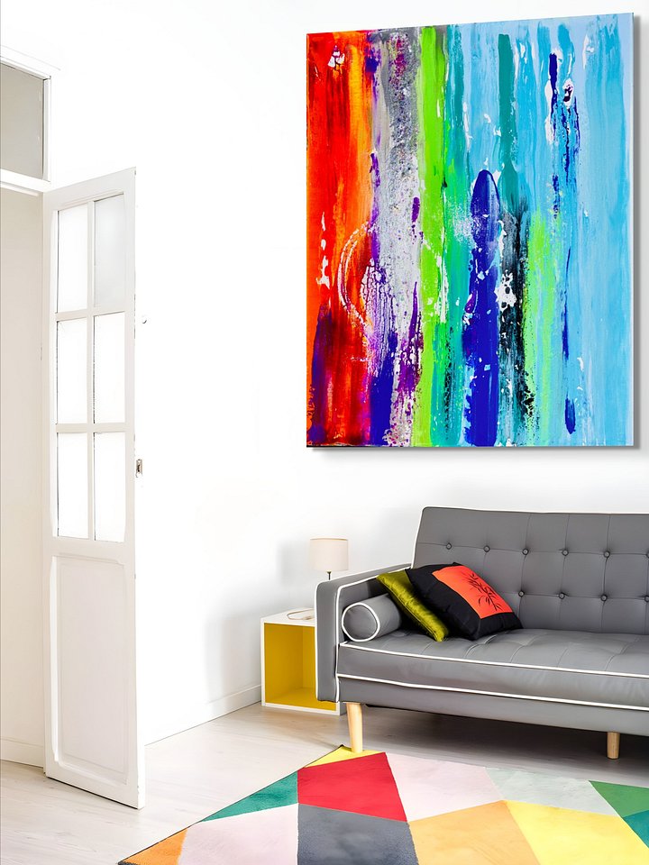 Screaming Rainbow Canvas Print product image (2)