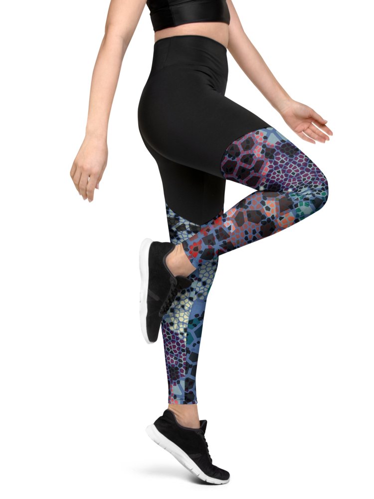 Stained glass-Sports Leggings product image (8)