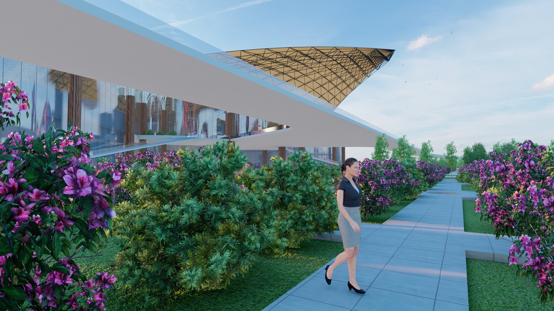 Airport Terminal 3D Model + AutoCAD Plan Bundle product image (6)