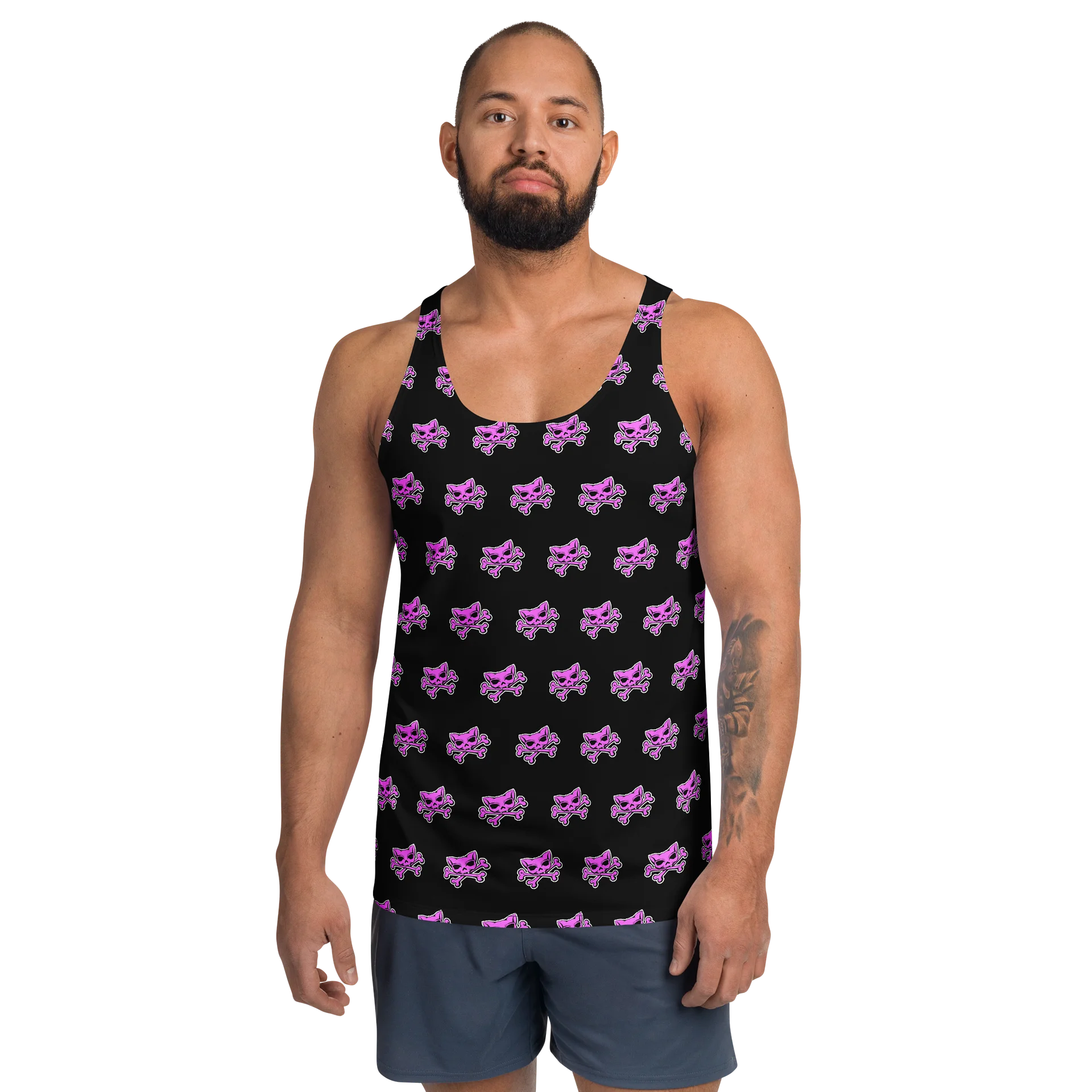 Pink Skull Designer Tank Top product image (1)