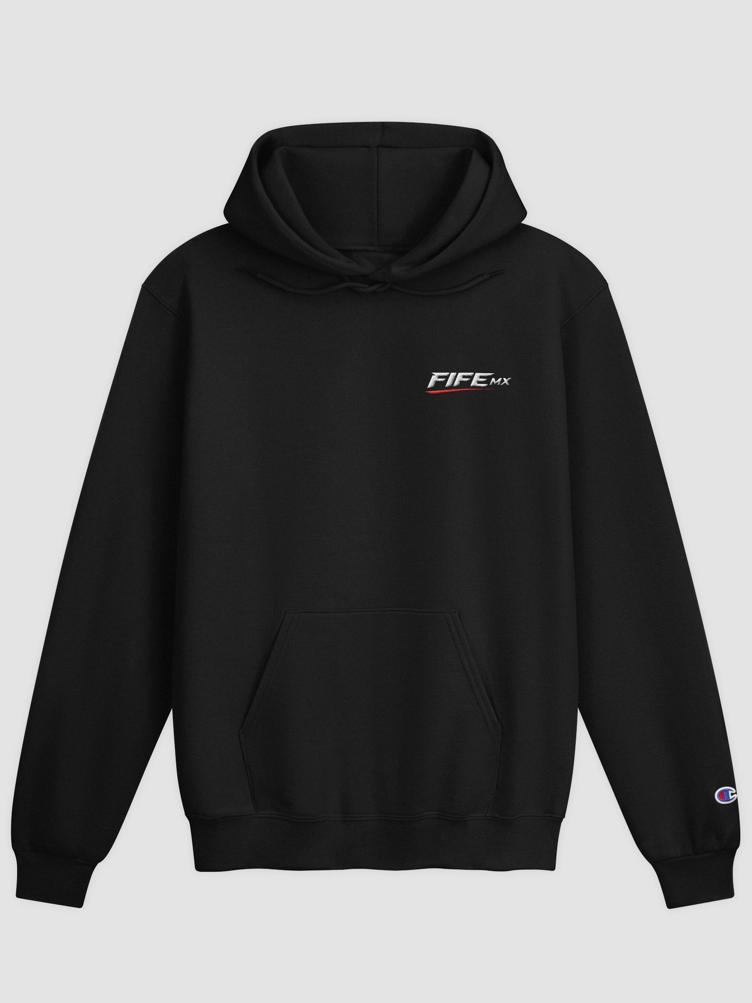 FifeMX Champion Hoodie (black) – Embroidered Logo product image (1)